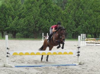 Feeling braver (and with leg on).