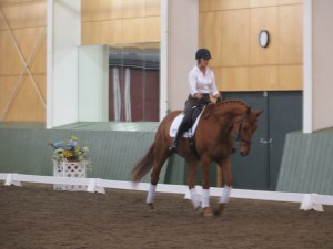 Doris Carlson worked with her Third Level mare on ascertaining tempo and creating choreography.
